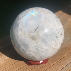 Flashy Rainbow Moonstone Spheres!